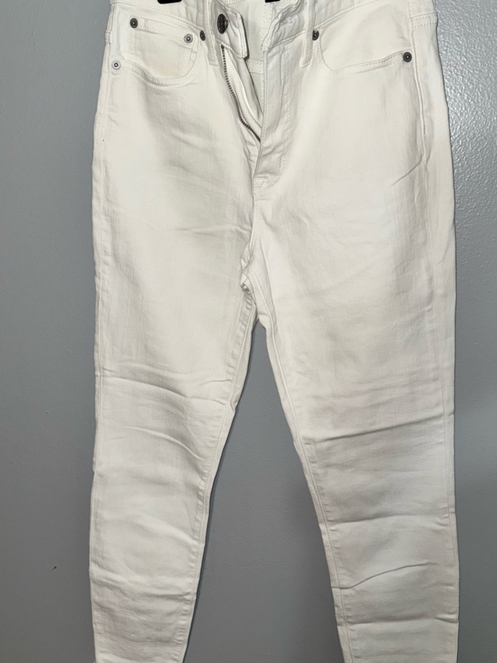 J. Crew White High-Rise Skinny Jeans